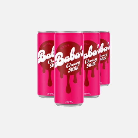 Baba's Choccy Milk (Pre-Order Late March)  - Box of 4 Cans