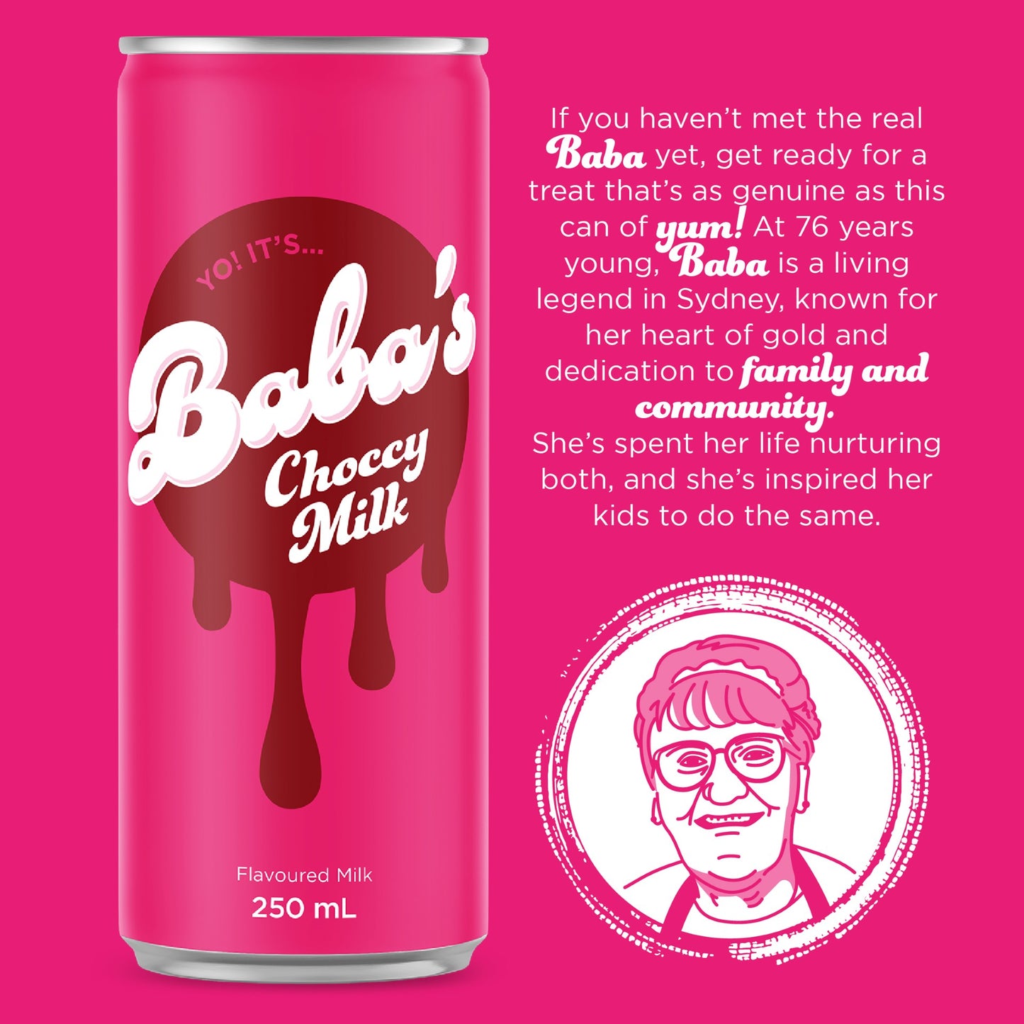 Baba's Choccy Milk (Pre-Order Late March) - Box of 12 Cans