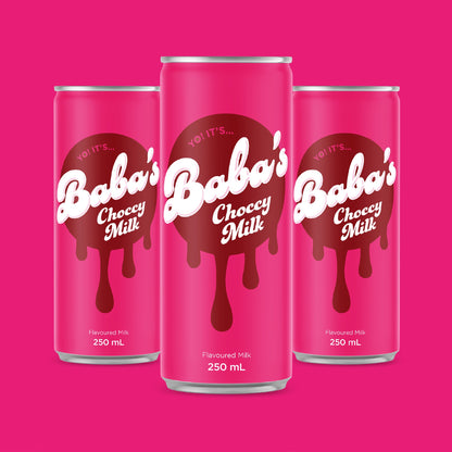 Baba's Choccy Milk (Pre-Order Late March) - Box of 12 Cans